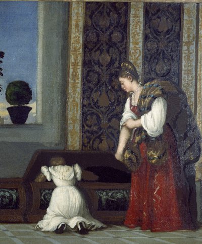 Venus of Urbino (detail) by Tiziano Vecelli
